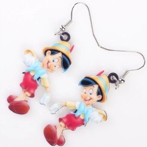 Pinnocchio Disney Acrylic Earrings